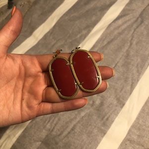 Kendra Scott Maroon/Burgundy Danielle Earrings